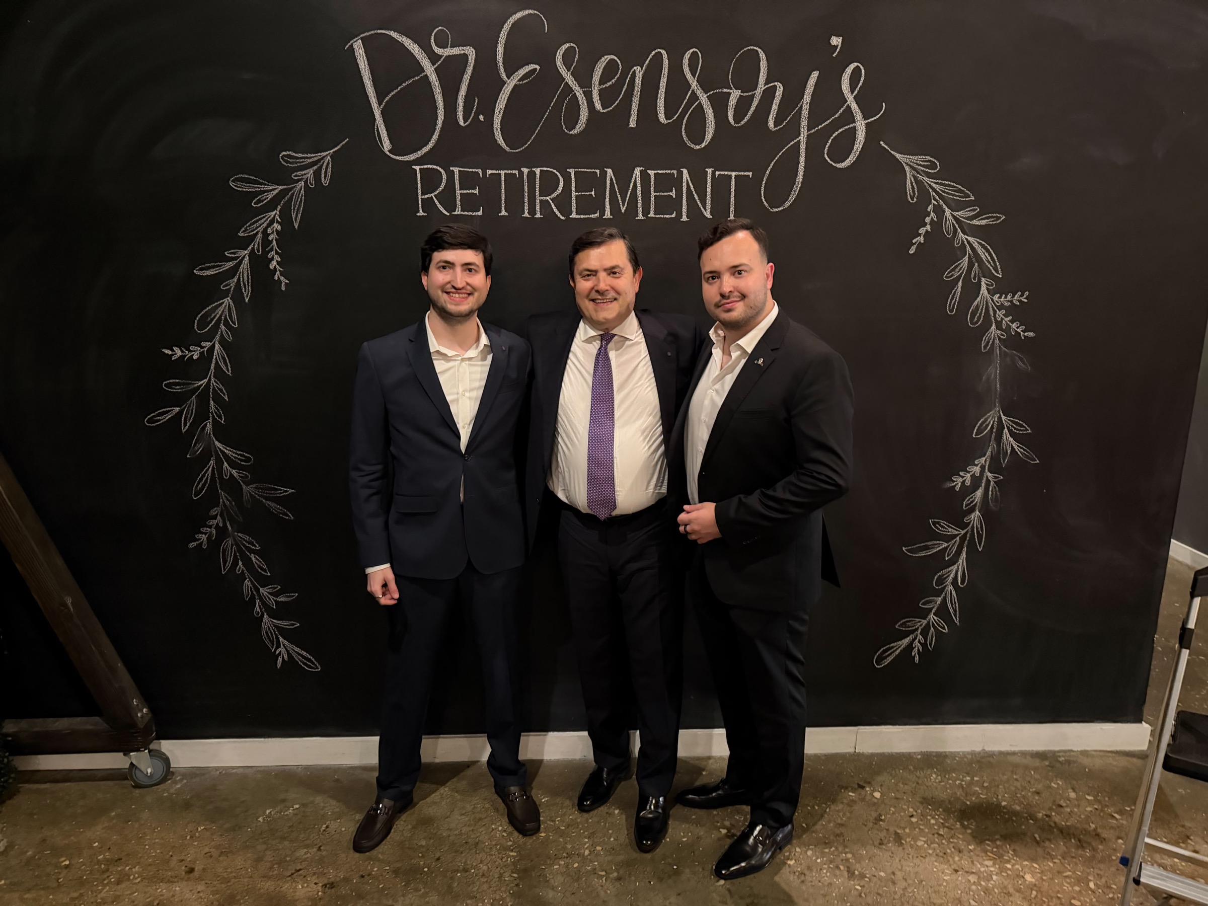 The Esensoy family together at Dr. Esensoy's retirement celebration.